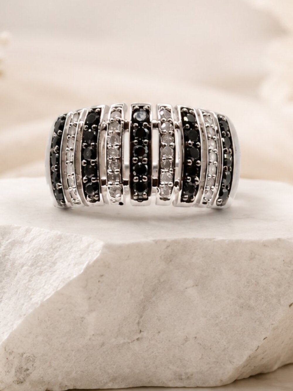 Midnight Stripe Ring